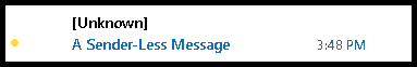 Sender-Less Message (2)